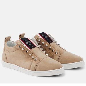 CHRISTIAN LOUBOUTIN stud suede sneakers